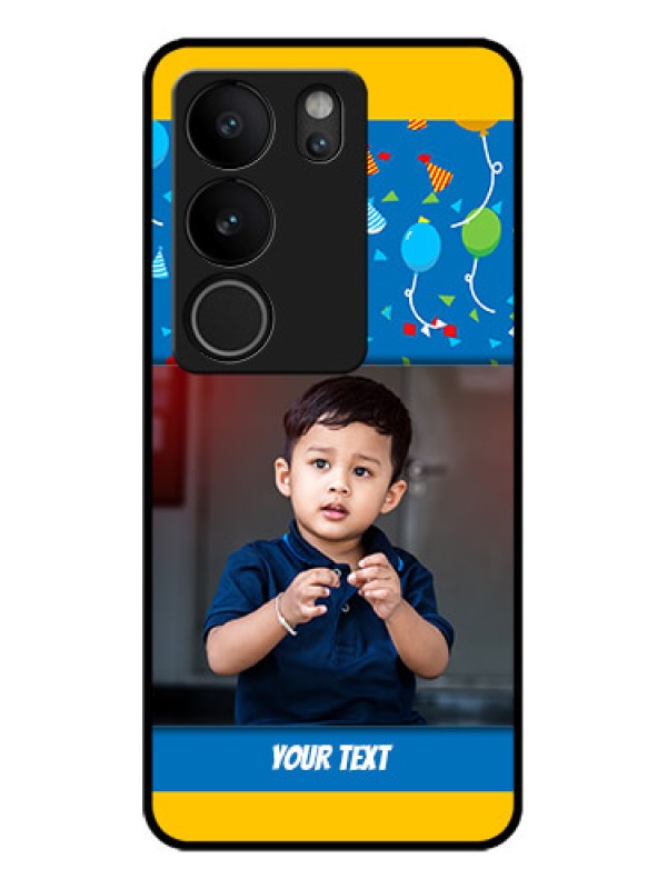 Custom Vivo V29 5G Custom Glass Phone Case - Birthday Wishes Design