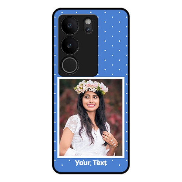 Vivo V29 5G Custom Glass Phone Case - Polka Dots Design