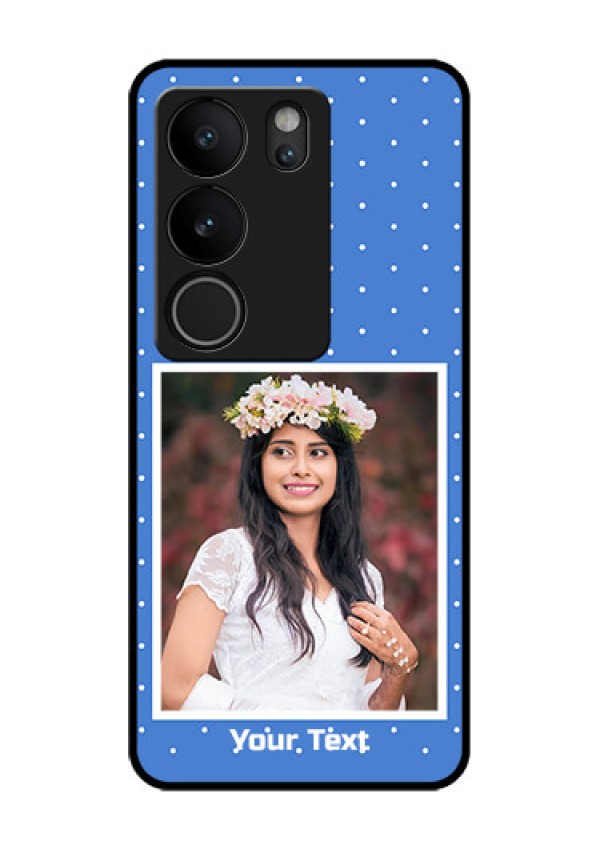 Vivo V29 5G Custom Glass Phone Case - Polka Dots Design