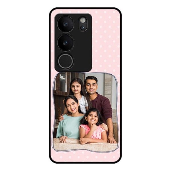 Vivo V29 5G Custom Glass Phone Case - Family With Dots Design