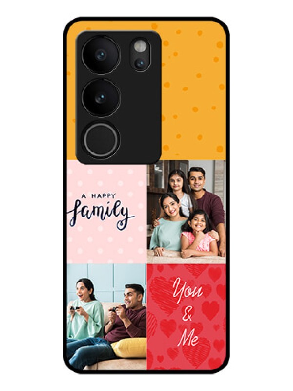 Custom Vivo V29 5G Custom Glass Phone Case - Images With Quotes Design