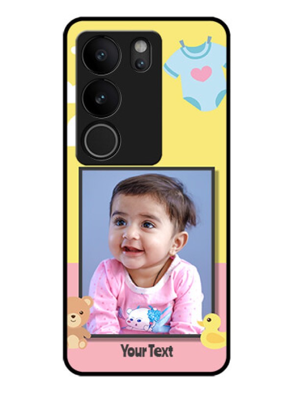 Custom Vivo V29 5G Custom Glass Phone Case - Kids 2 Color Design