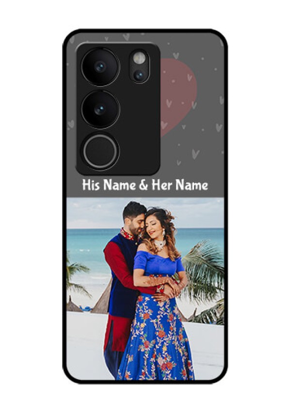Vivo V29 5G Custom Glass Phone Case - Buy Love Design With Photo Online