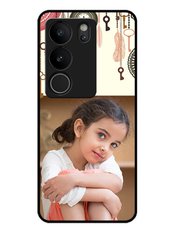 Custom Vivo V29 5G Custom Glass Phone Case - Boho Style Design