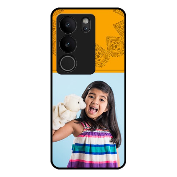 Vivo V29 5G Custom Glass Phone Case - Photo Wedding Design
