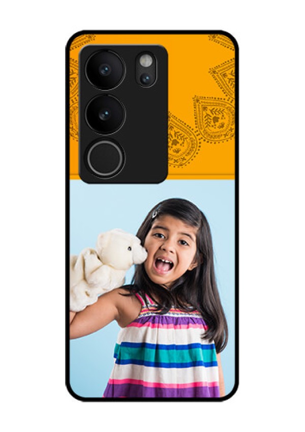 Vivo V29 5G Custom Glass Phone Case - Photo Wedding Design