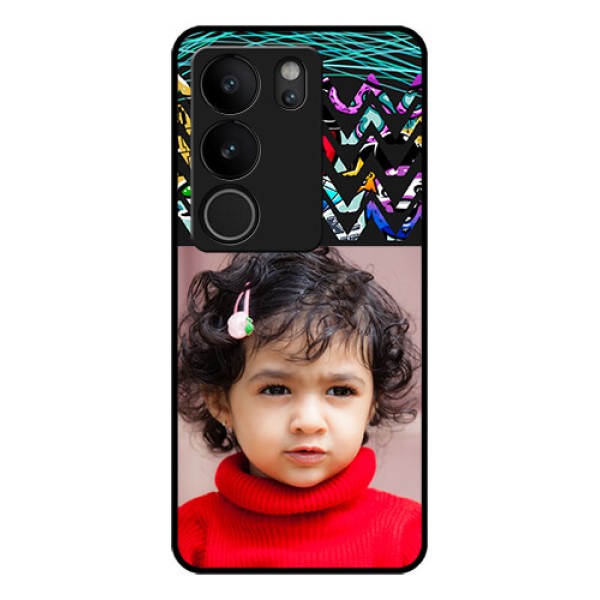 Vivo V29 5G Custom Glass Phone Case - Neon Abstract Design