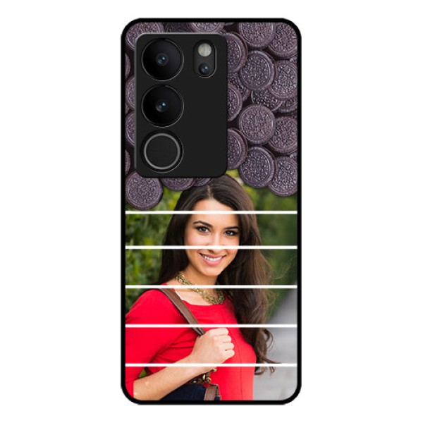 Vivo V29 5G Custom Glass Phone Case - With Oreo Biscuit Design