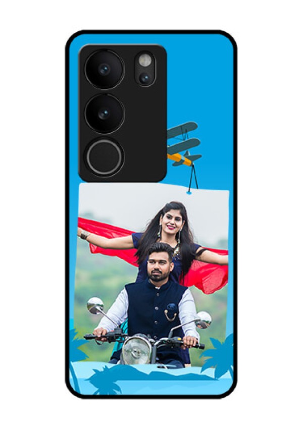 Vivo V29 5G Custom Glass Phone Case - Traveller Design