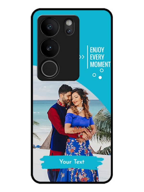 Custom Vivo V29 5G Custom Glass Phone Case - Happy Moment Design