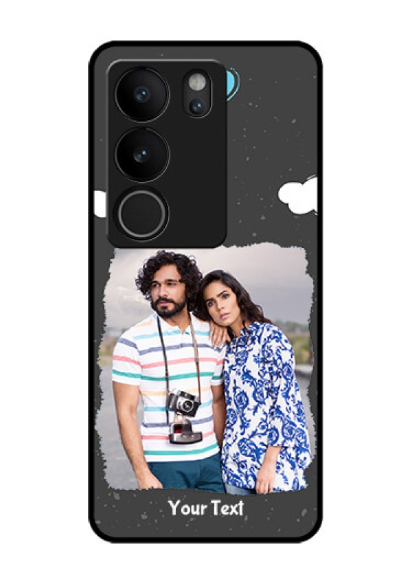 Vivo V29 5G Custom Glass Phone Case - Splashes With Love Doodles Design