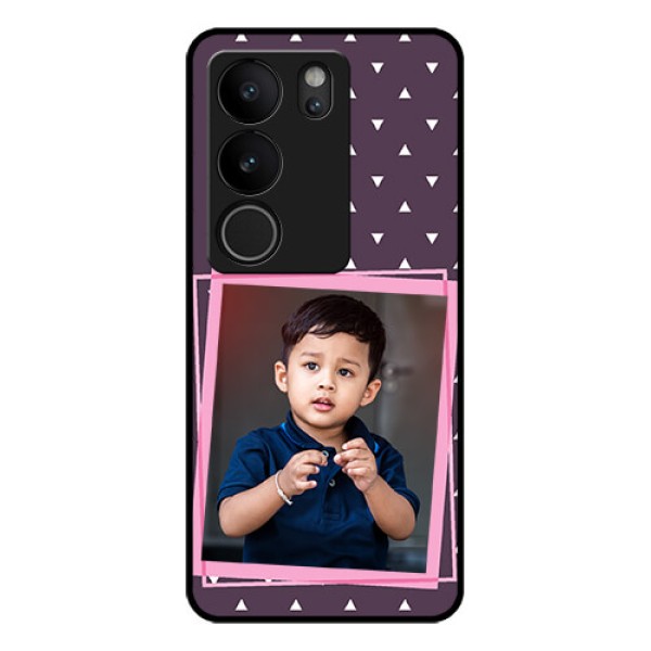 Vivo V29 5G Custom Glass Phone Case - Triangle Pattern Dotted Design Vivo V29 5G Custom Glass Phone Case - Triangle Pattern Dotted Design