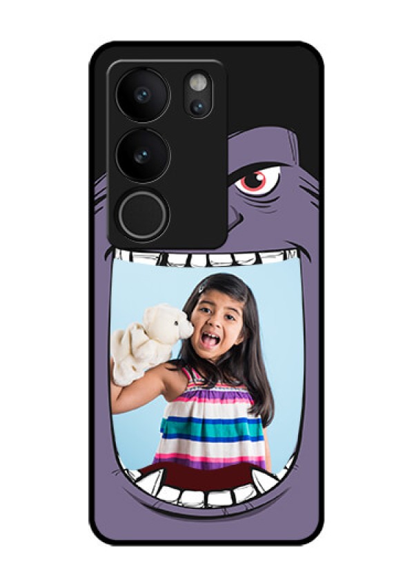 Vivo V29 5G Custom Glass Phone Case - Angry Monster Design