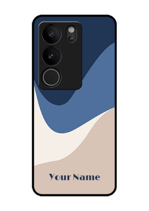 Vivo V29 5G Custom Glass Phone Case - Abstract Drip Art Design