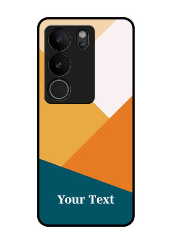 Vivo V29 5G Custom Glass Phone Case - Stacked Multi - Colour Design