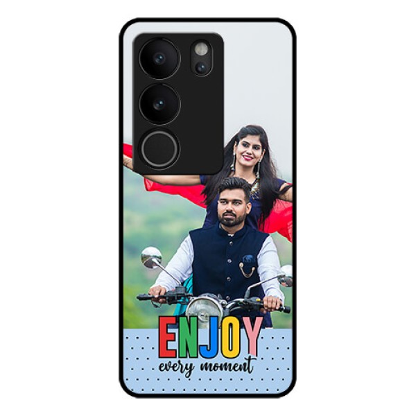 Vivo V29 5G Custom Glass Phone Case - Enjoy Every Moment Design Vivo V29 5G Custom Glass Phone Case - Enjoy Every Moment Design