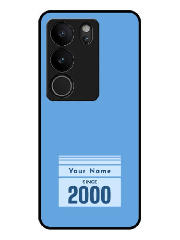 Custom Vivo V29 5G Custom Glass Phone Case - Custom Year Of Birth Design