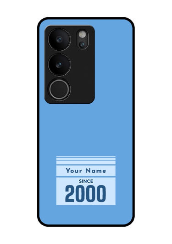 Vivo V29 5G Custom Glass Phone Case - Custom Year Of Birth Design