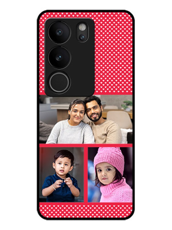 Custom Vivo V29 Pro 5G Custom Glass Phone Case - Bulk Photo Upload Design