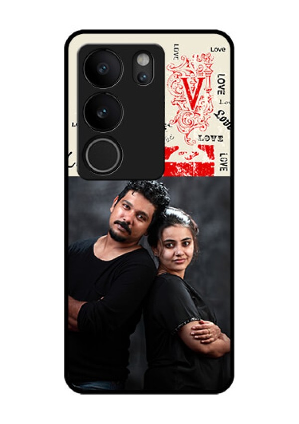 Vivo V29 Pro 5G Custom Glass Phone Case - Trendy Love Design Case