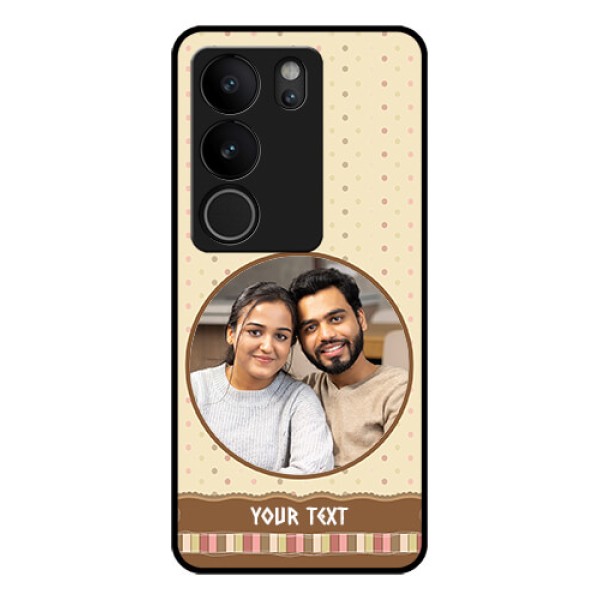 Vivo V29 Pro 5G Custom Glass Phone Case - Brown Dotted Mobile Case Design Vivo V29 Pro 5G Custom Glass Phone Case - Brown Dotted Mobile Case Design