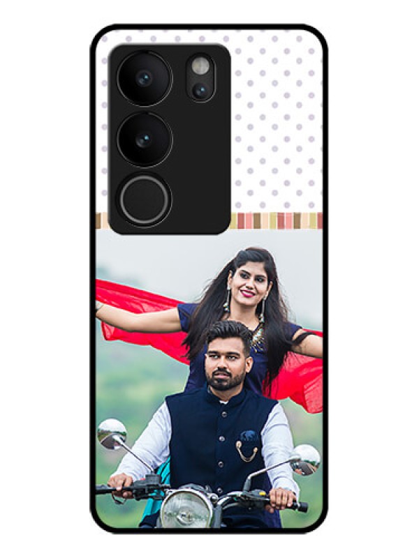 Custom Vivo V29 Pro 5G Custom Glass Phone Case - Cute Family Design