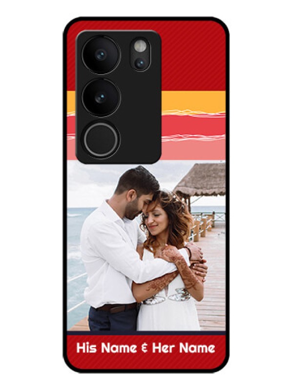 Custom Vivo V29 Pro 5G Custom Glass Phone Case - Colorful Case Design