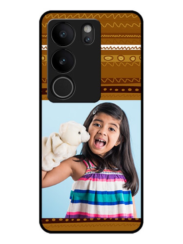 Custom Vivo V29 Pro 5G Custom Glass Phone Case - Friends Picture Upload Design