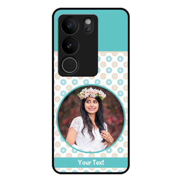 Vivo V29 Pro 5G Custom Glass Phone Case - Beautiful Flowers Design