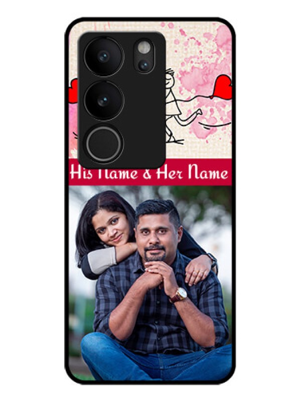 Custom Vivo V29 Pro 5G Custom Glass Phone Case - You And Me Case Design