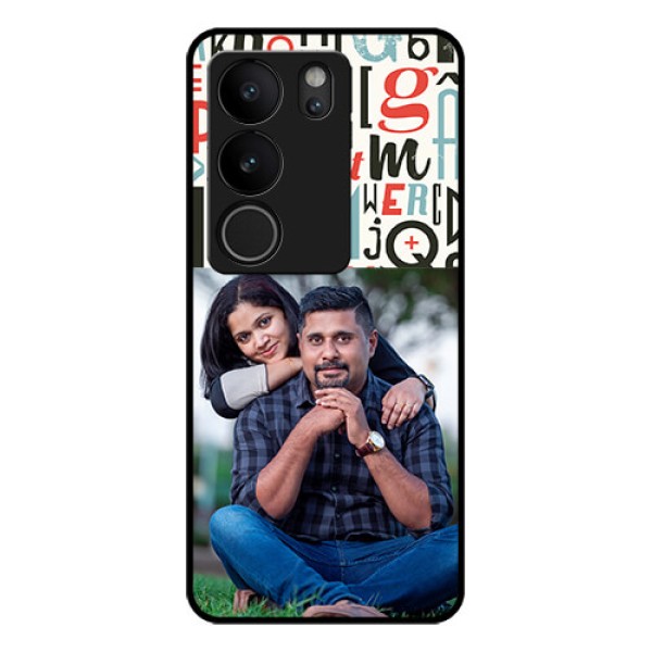 Vivo V29 Pro 5G Custom Glass Phone Case - Alphabet Design