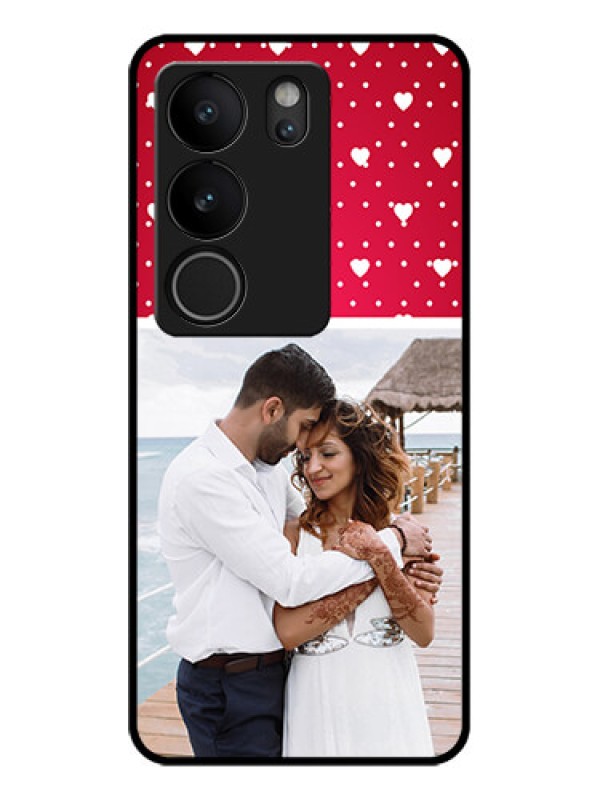 Custom Vivo V29 Pro 5G Custom Glass Phone Case - Hearts Mobile Case Design