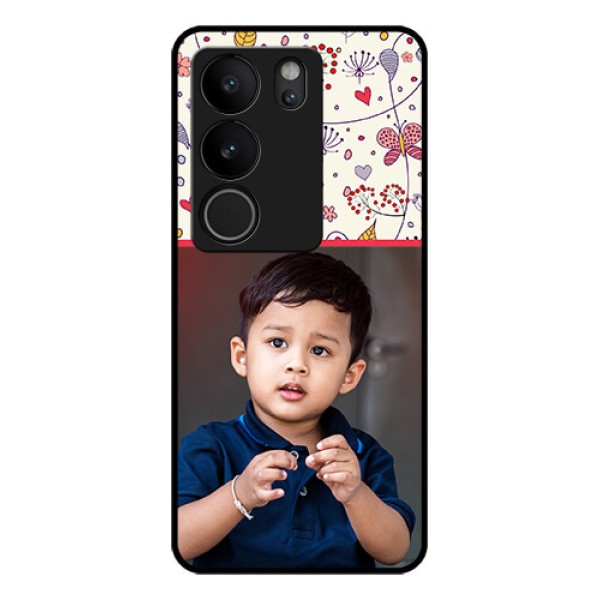 Vivo V29 Pro 5G Custom Glass Phone Case - Premium Floral Design