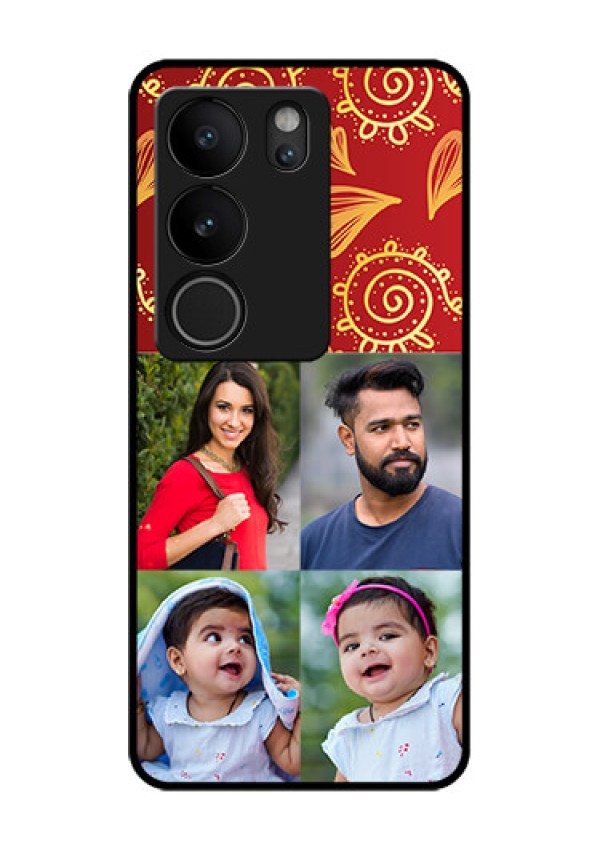 Vivo V29 Pro 5G Custom Glass Phone Case - 4 Image Traditional Design