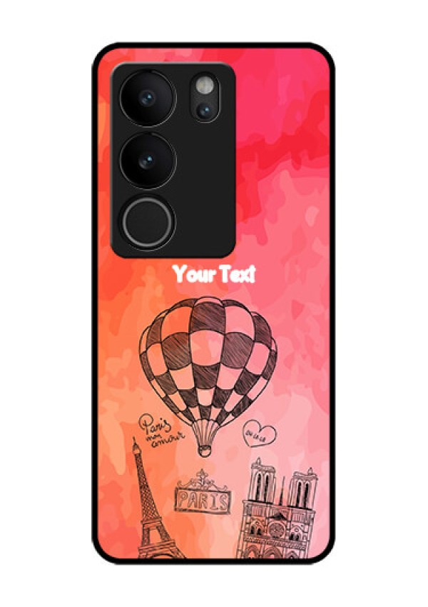 Vivo V29 Pro 5G Custom Glass Phone Case - Paris Theme Design