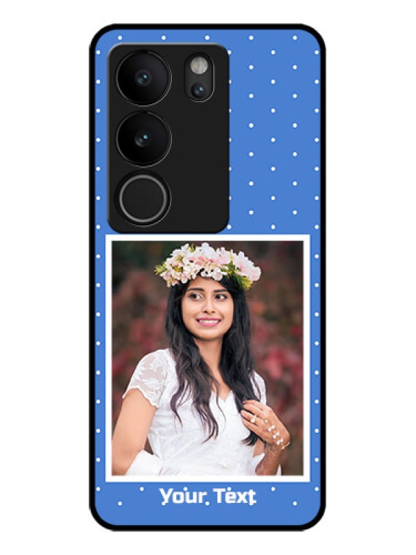 Custom Vivo V29 Pro 5G Custom Glass Phone Case - Polka Dots Design