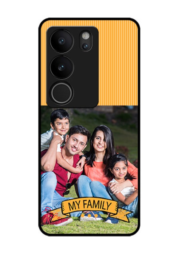 Vivo V29 Pro 5G Custom Glass Phone Case - My Family Design