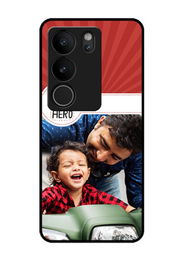 Vivo V29 Pro 5G Custom Glass Phone Case - My Dad Hero Design