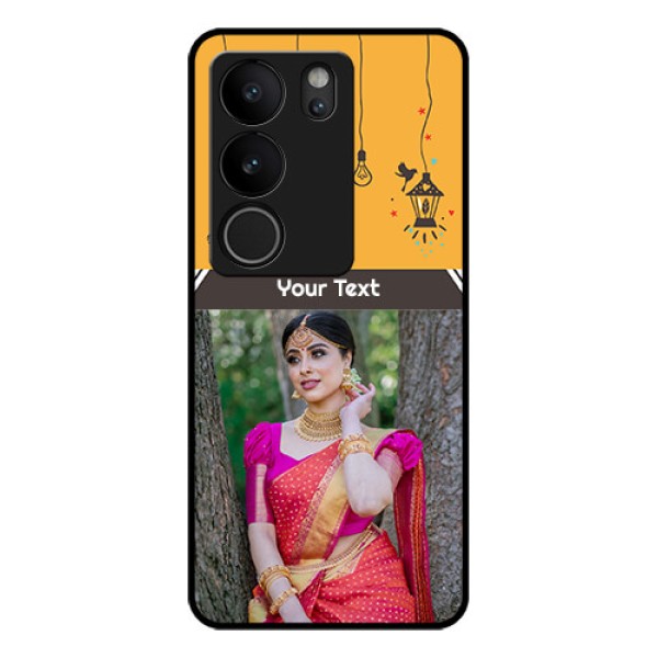 Vivo V29 Pro 5G Custom Glass Phone Case - With Family Picture And Icons Vivo V29 Pro 5G Custom Glass Phone Case - With Family Picture And Icons