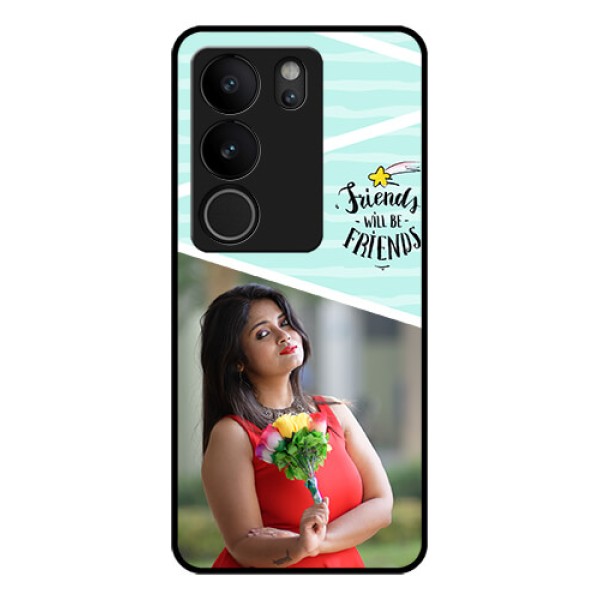 Vivo V29 Pro 5G Custom Glass Phone Case - Friends Picture Icon Design