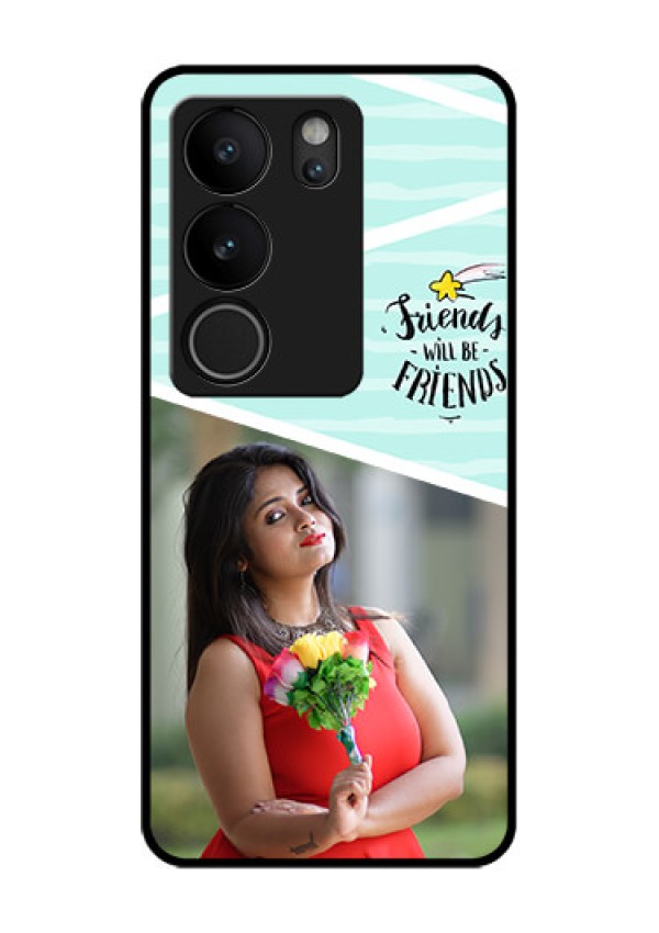 Vivo V29 Pro 5G Custom Glass Phone Case - Friends Picture Icon Design