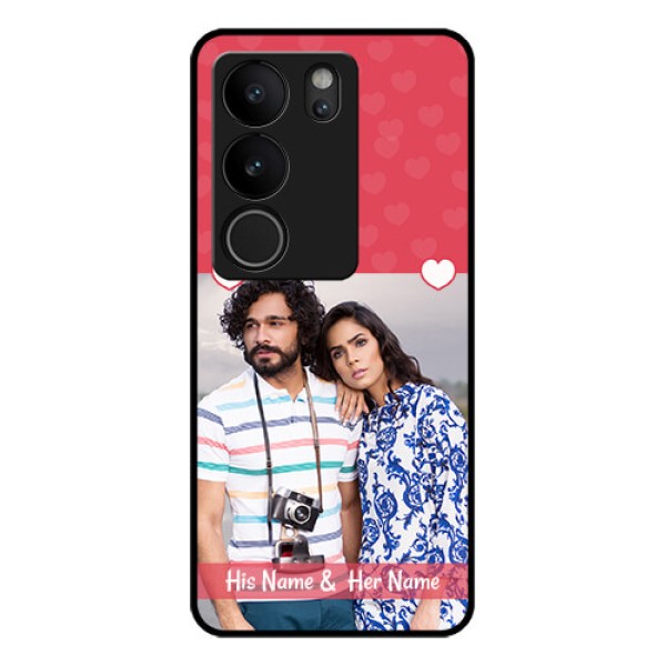 Vivo V29 Pro 5G Custom Glass Phone Case - Simple Love Design