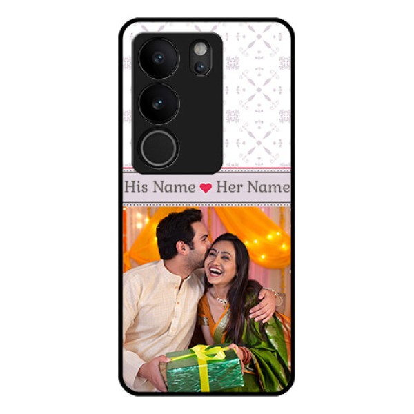 Vivo V29 Pro 5G Custom Glass Phone Case - With Photo And Ethnic Design Vivo V29 Pro 5G Custom Glass Phone Case - With Photo And Ethnic Design