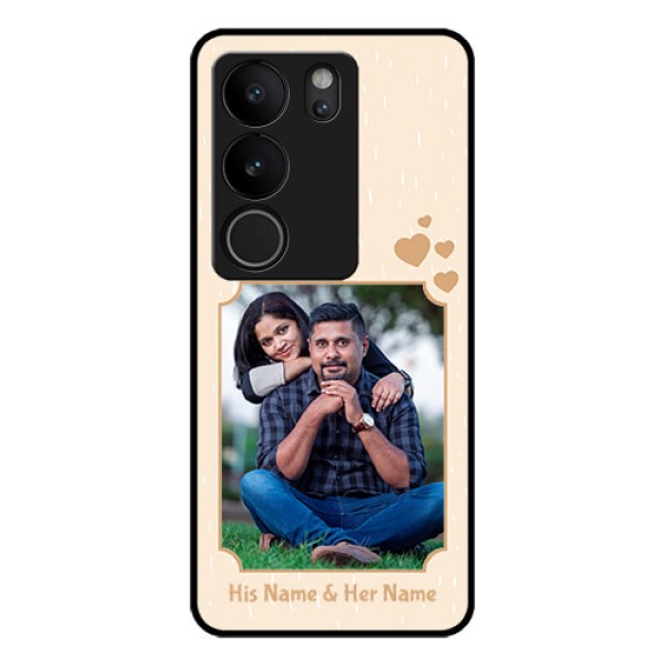 Vivo V29 Pro 5G Custom Glass Phone Case - With Confetti Love Design Vivo V29 Pro 5G Custom Glass Phone Case - With Confetti Love Design