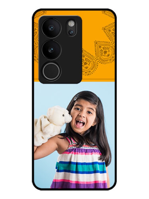 Custom Vivo V29 Pro 5G Custom Glass Phone Case - Photo Wedding Design