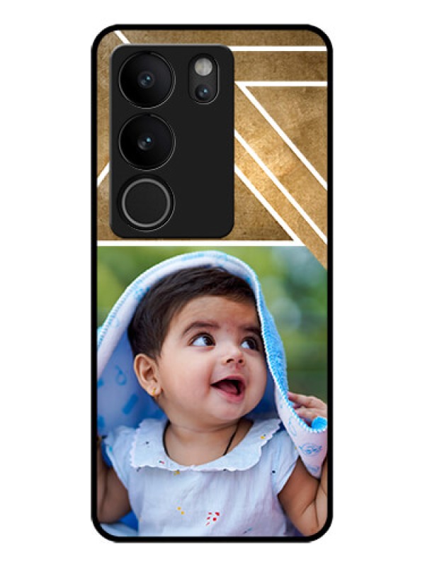 Custom Vivo V29 Pro 5G Custom Glass Phone Case - Gradient Abstract Texture Design