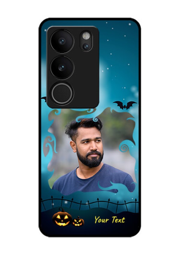 Vivo V29 Pro 5G Custom Glass Phone Case - Halloween Frame Design