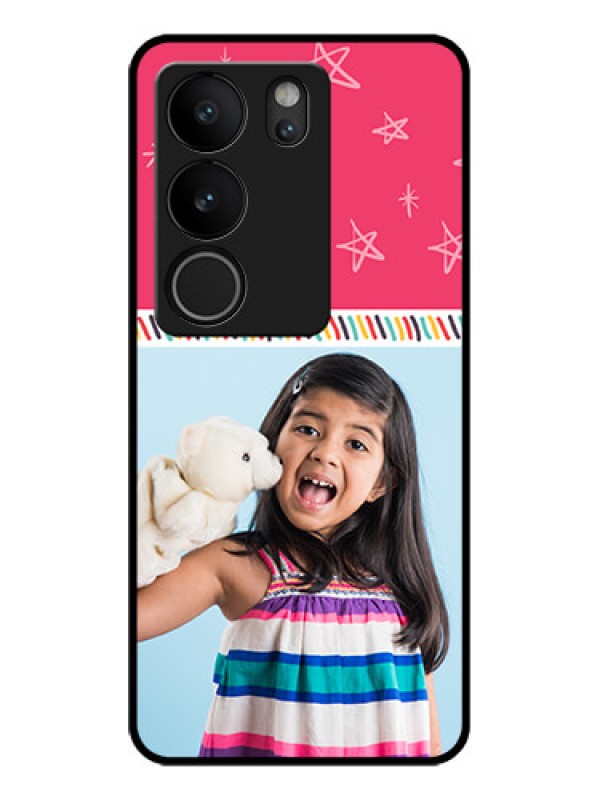 Custom Vivo V29 Pro 5G Custom Glass Phone Case - Line Art Design