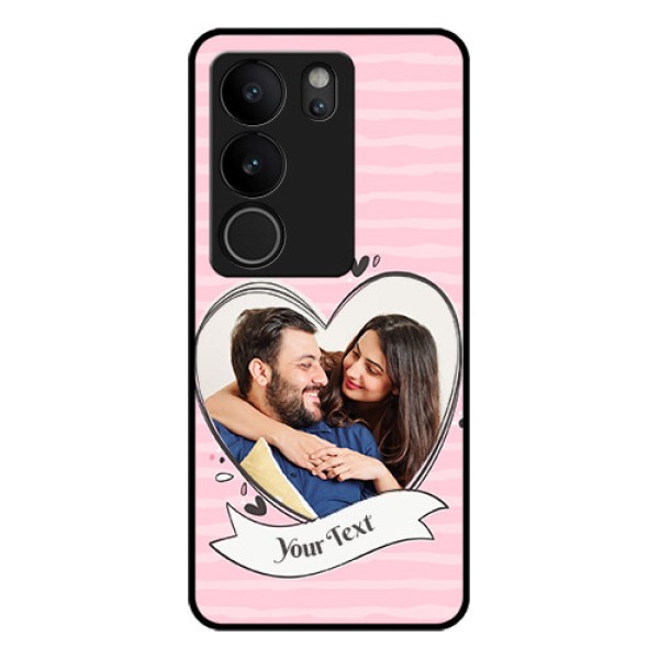 Vivo V29 Pro 5G Custom Glass Phone Case - Vintage Heart Design Vivo V29 Pro 5G Custom Glass Phone Case - Vintage Heart Design