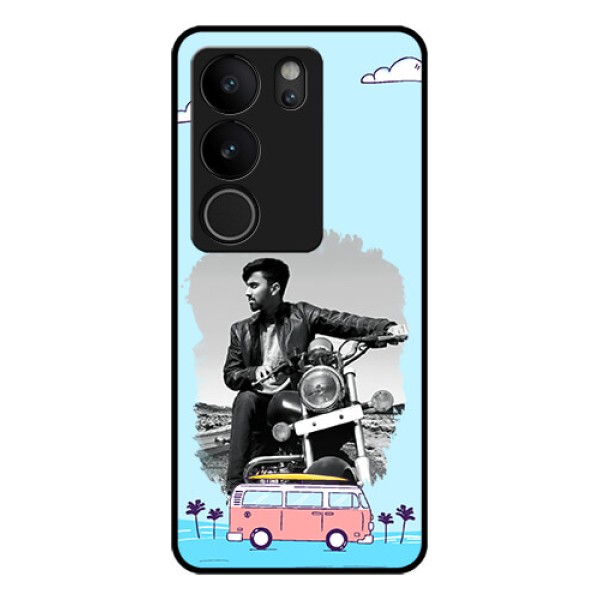 Vivo V29 Pro 5G Custom Glass Phone Case - Travel & Adventure Design